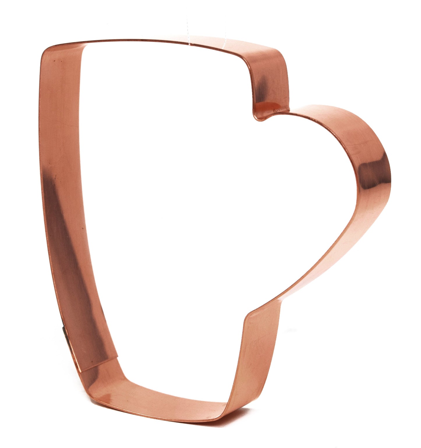 4 Inch Coffee Mug  ~ Copper Cookie Cutter - Handcrafted by The Fussy Pup