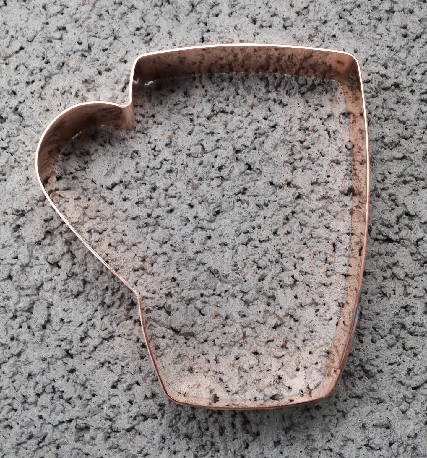 3 Inch Coffee Mug  ~ Copper Cookie Cutter - Handcrafted by The Fussy Pup