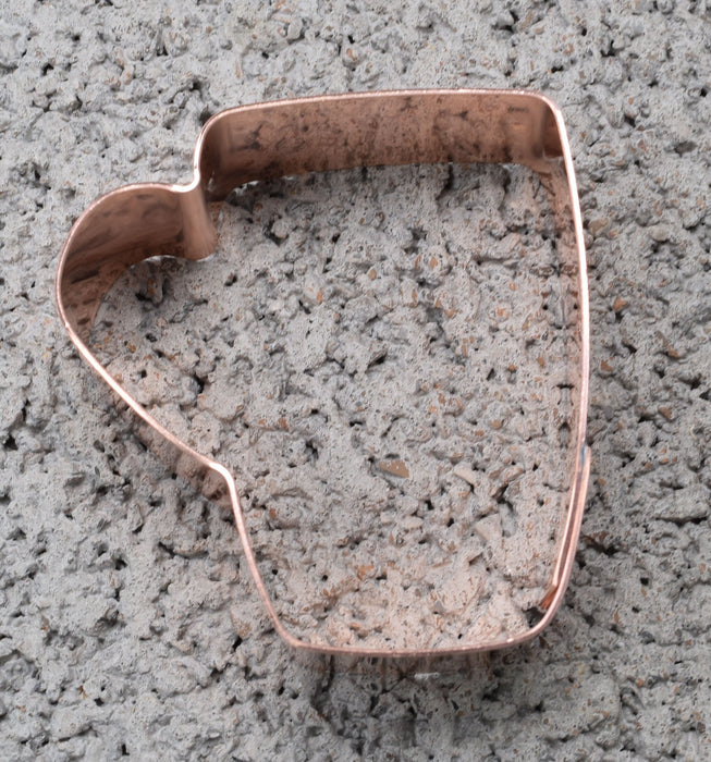 2 Inch Coffee Mug  ~ Copper Cookie Cutter - Handcrafted by The Fussy Pup