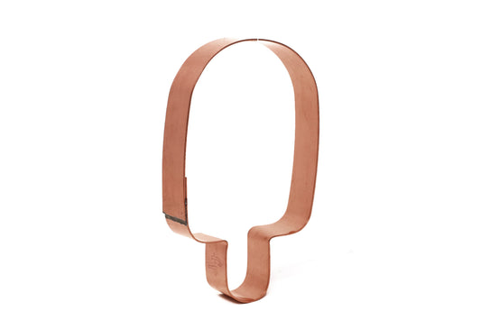 4 Inch Tall Cute Simple Popsicle Copper Cookie Cutter - Handcrafted by The Fussy Pup