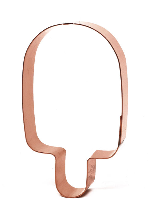 4 Inch Tall Cute Simple Popsicle Copper Cookie Cutter - Handcrafted by The Fussy Pup