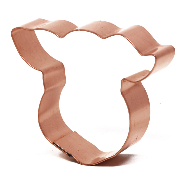 Small Pig Face ~ Copper Cookie Cutter - Handcrafted by The Fussy Pup