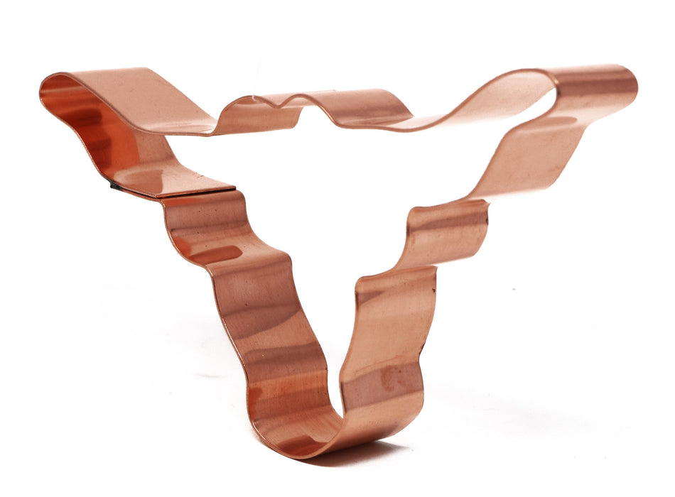 Texas Longhorn Steer Head Cookie Cutter - Hand Crafted by The Fussy Pup