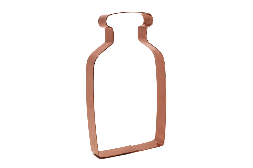 5 Inch Vintage Apothecary Bottle Copper Cookie Cutter - Handcrafted by The Fussy Pup - The Fussy Pup - Cookie Cutter