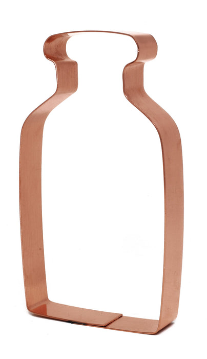 5 Inch Vintage Apothecary Bottle Copper Cookie Cutter - Handcrafted by The Fussy Pup