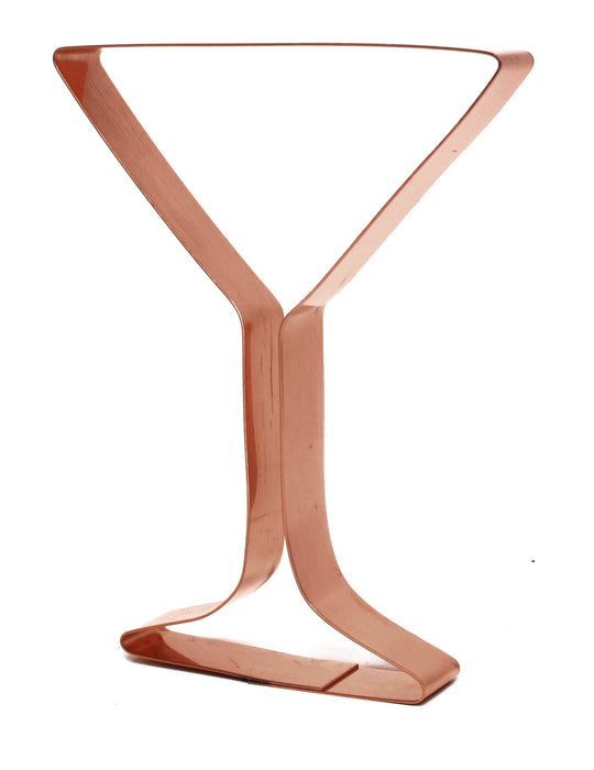 5 1/4 Inch Tall Martini Glass ~ Copper Bar Theme Cookie Cutter ~ Handcrafted by The Fussy Pup