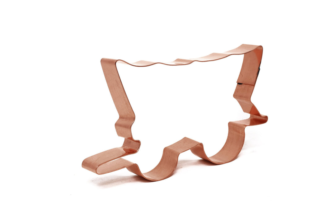 Prairie Schooner - Covered Wagon Cookie Cutter 5 x 3 inches - Handcrafted Copper by The Fussy Pup