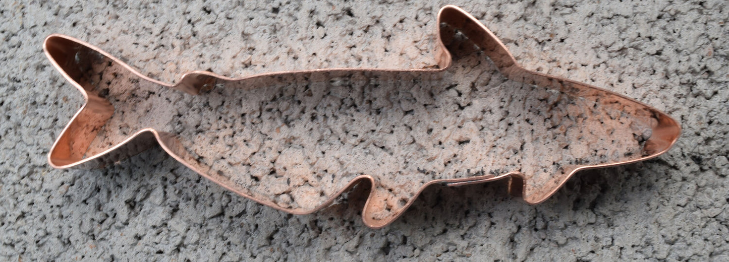 Blue Catfish Copper Fish Cookie Cutter - Handcrafted by The Fussy Pup