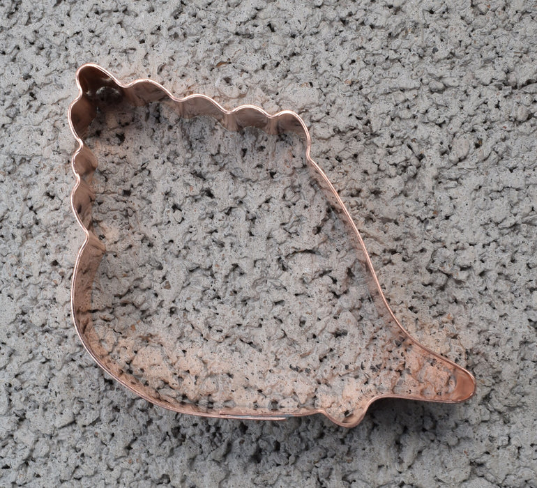 Conch Ocean Seashell Cookie Cutter 2.5 x 3 x 0.75 inches - Handcrafted Copper Cookie Cutter by The Fussy Pup