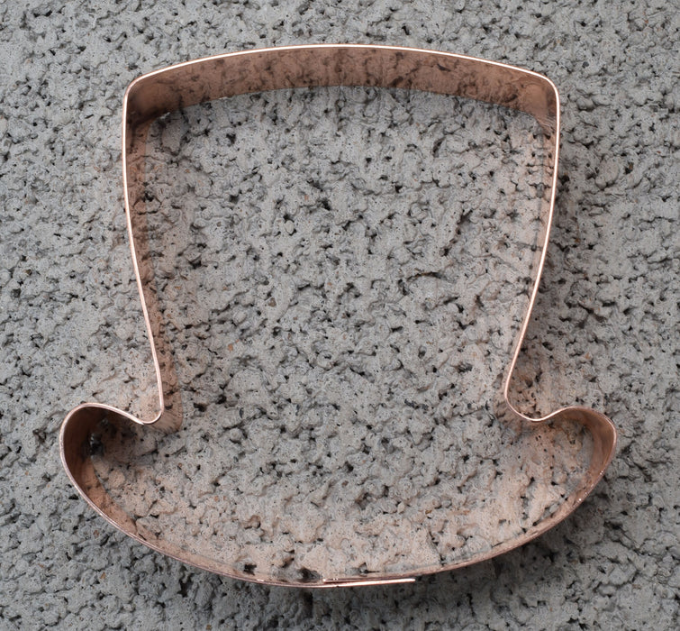 Magicians Top Hat Copper Cookie Cutter - Handcrafted by The Fussy Pup