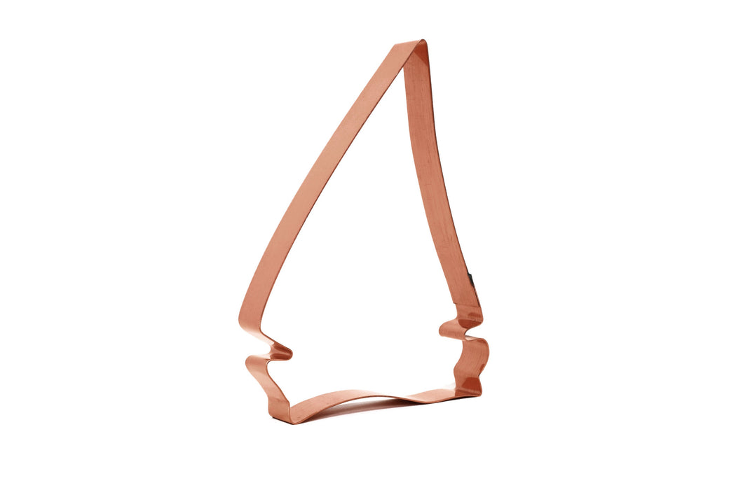 Sailboat Cookie Cutter, 4 x 5.5 inches, Handcrafted Copper by The Fussy Pup