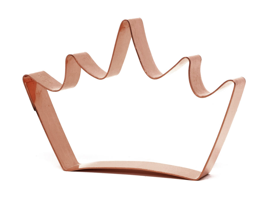 4 Inch King's / Queen's Crown ~ Copper Cookie Cutter - Handcrafted by The Fussy Pup