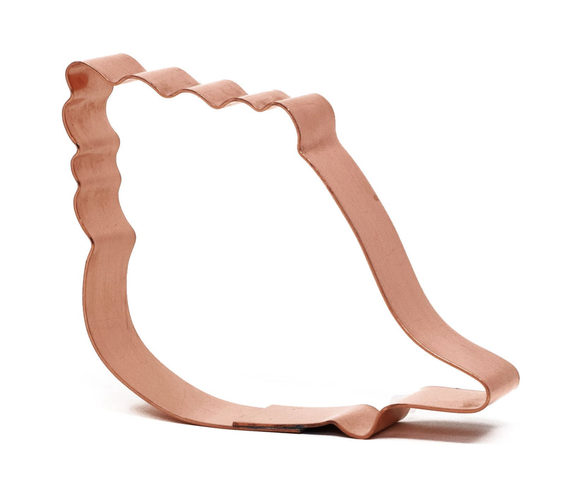 Conch Ocean Seashell Cookie Cutter 2.5 x 3 x 0.75 inches - Handcrafted Copper Cookie Cutter by The Fussy Pup