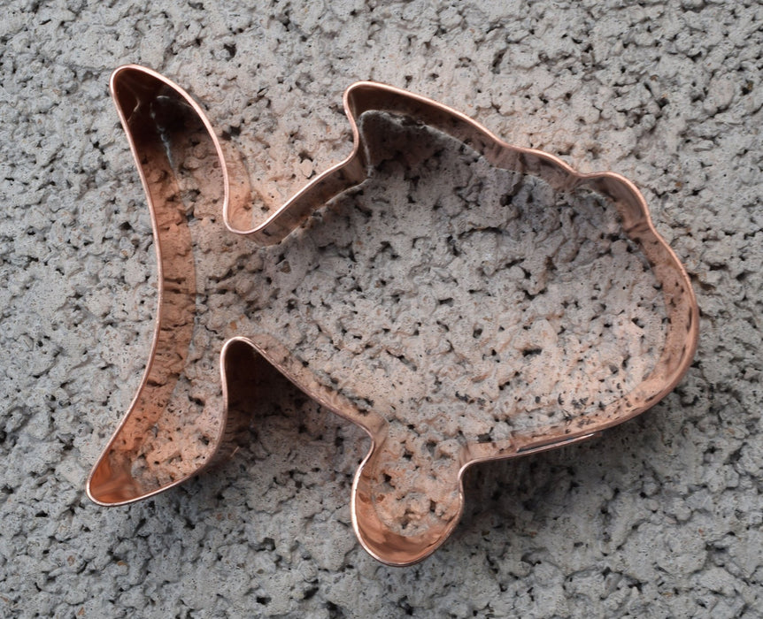 Handmade Solid Copper Fish Bones Cookie Cutter – 5" X 2.5", Heavyweight, Made In USA By The Fussy Pup