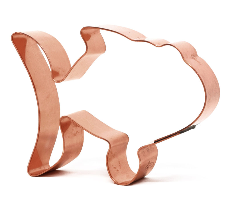 Small 3" Fishy ~ Copper Fish Cookie Cutter - Handcrafted by The Fussy Pup