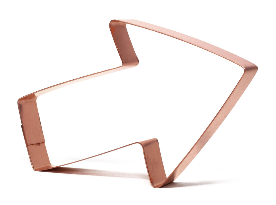 5.5 Inch Arrow Copper Cookie Cutter - Handcrafted by The Fussy Pup