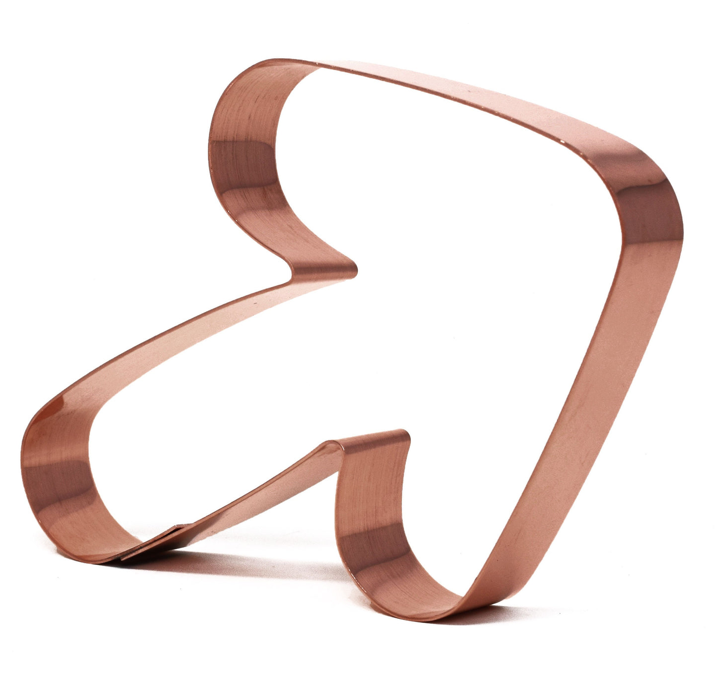 5 Inch Rounded Arrow Copper Cookie Cutter - Handcrafted by The Fussy Pup