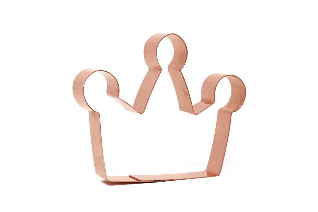 Cute Prince / Princess Crown Copper Cookie Cutter - Handcrafted by The Fussy Pup