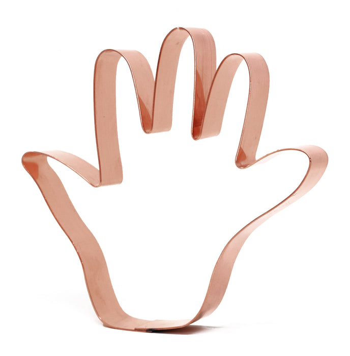 Child's Hand Copper Cookie Cutter - Handcrafted by The Fussy Pup