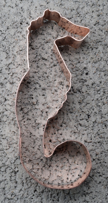 Traditional Seahorse Copper Cookie Cutter - Handcrafted by The Fussy Pup