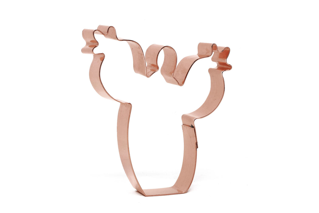 Small Prickly Pear Cactus Copper Cookie Cutter - Handcrafted by The Fussy Pup