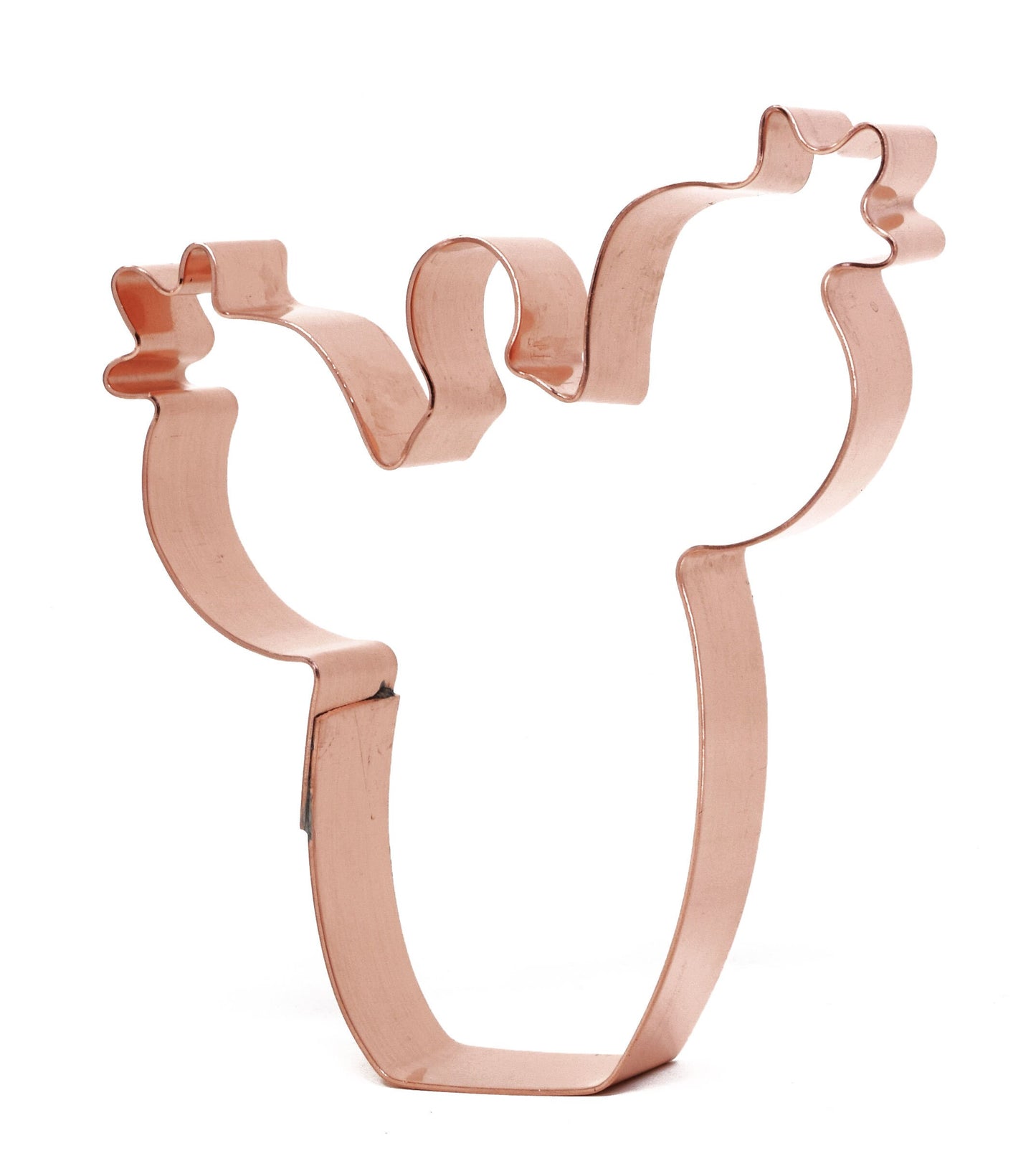 Small Prickly Pear Cactus Copper Cookie Cutter - Handcrafted by The Fussy Pup