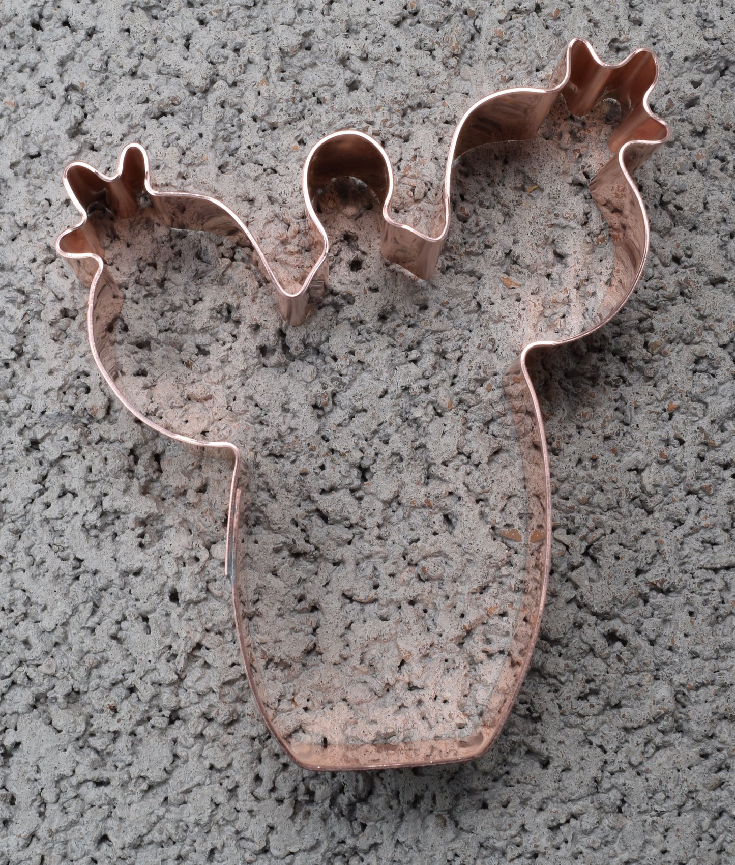 Small Prickly Pear Cactus Copper Cookie Cutter - Handcrafted by The Fussy Pup