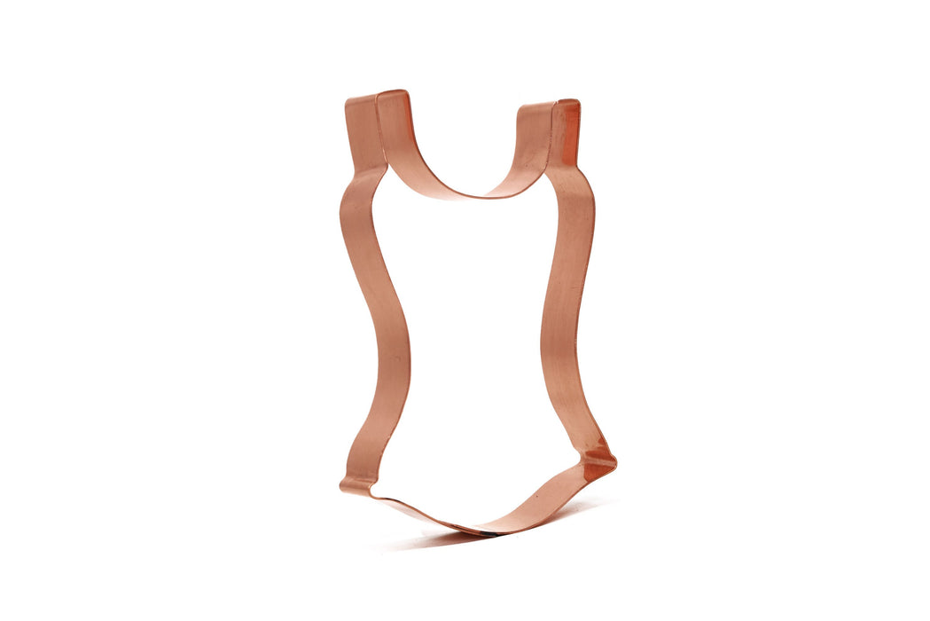 Sexy Tank Top Corset Copper Cookie Cutter - Handcrafted by The Fussy Pup