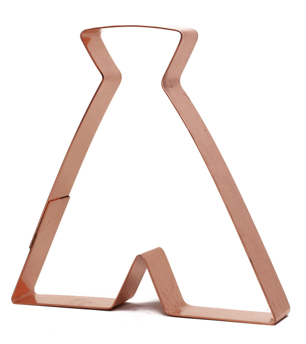 Chunky 4 Inch Camping Teepee Tent Copper Cookie Cutter - Handcrafted by The Fussy Pup