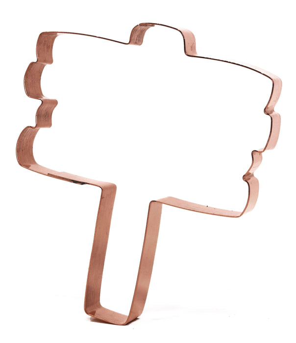 Chunky Camping Wooden Picket Sign Copper Cookie Cutter - Handcrafted by The Fussy Pup