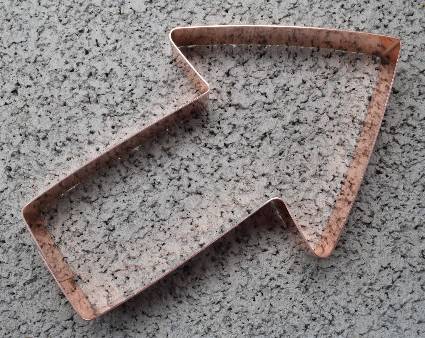 5.5 Inch Arrow Copper Cookie Cutter - Handcrafted by The Fussy Pup