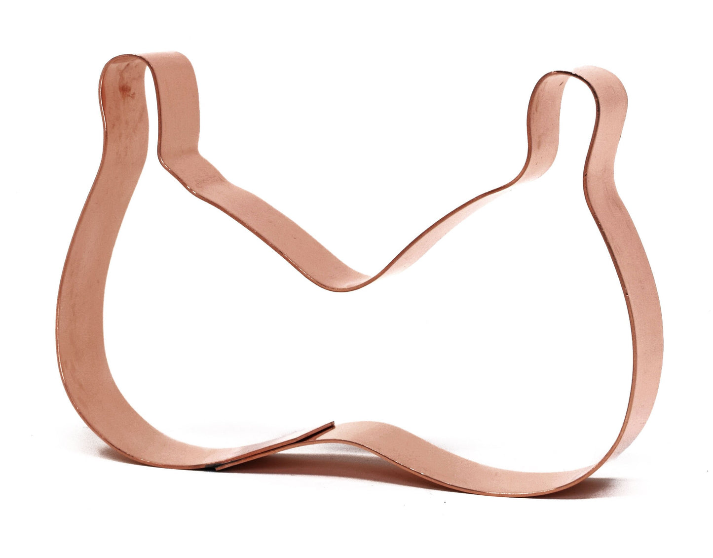 Curvy Girl Bikini Bra Top Copper Cookie Cutter - Handcrafted by The Fussy Pup