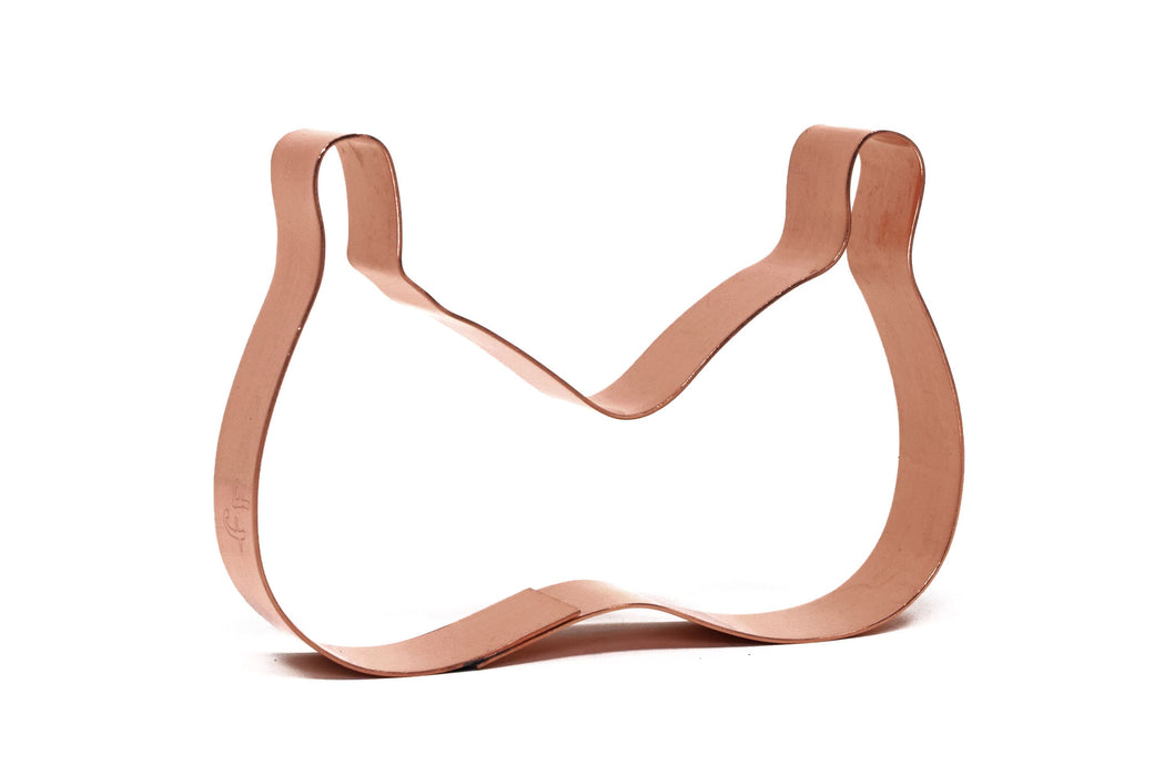 Curvy Girl Bikini Bra Top Copper Cookie Cutter - Handcrafted by The Fussy Pup