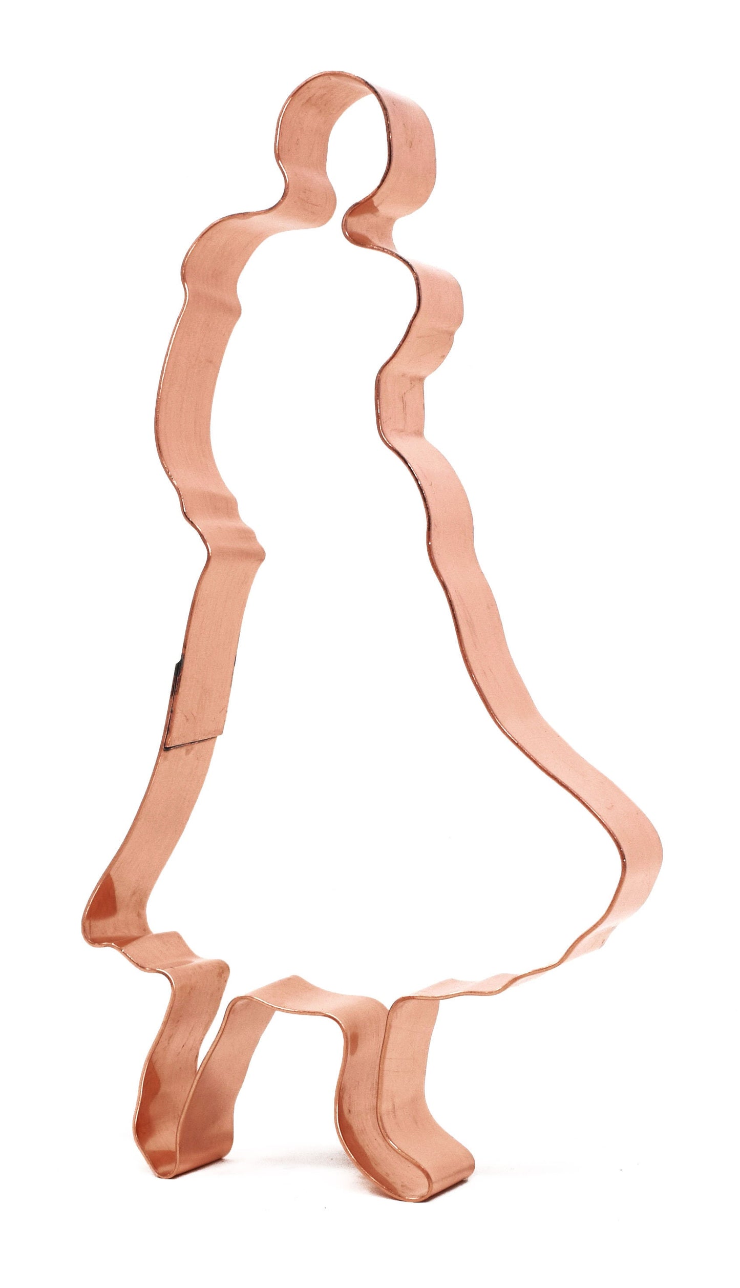 Dancing Lady Bride ~ Copper Cookie Cutter - Handcrafted by The Fussy Pup