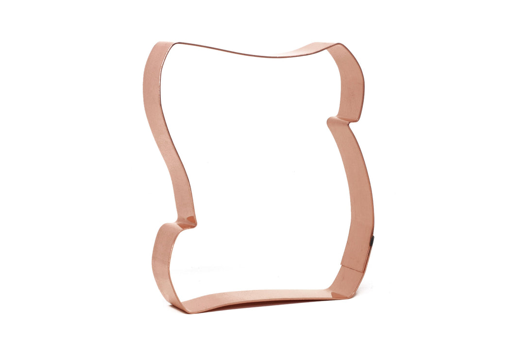 Unrolled Parchment Scroll Copper Cookie Cutter - Handcrafted by The Fussy Pup