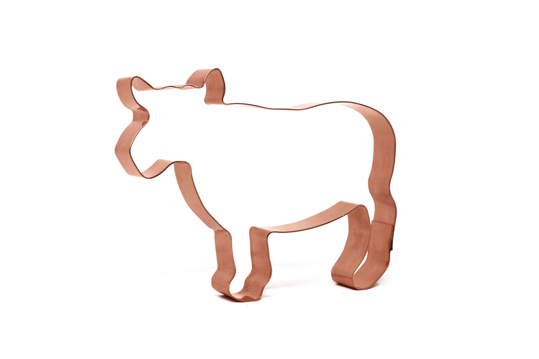 Large Farm Cow ~ Copper Cookie Cutter - Handcrafted by The Fussy Pup