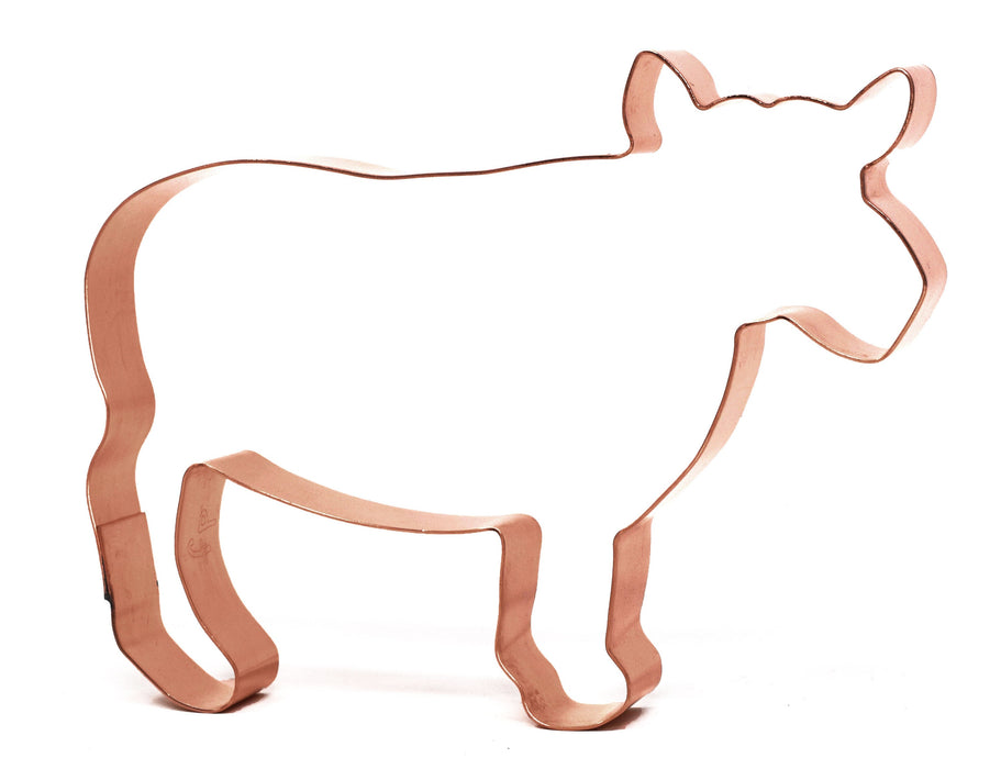 Large Farm Cow ~ Copper Cookie Cutter - Handcrafted by The Fussy Pup