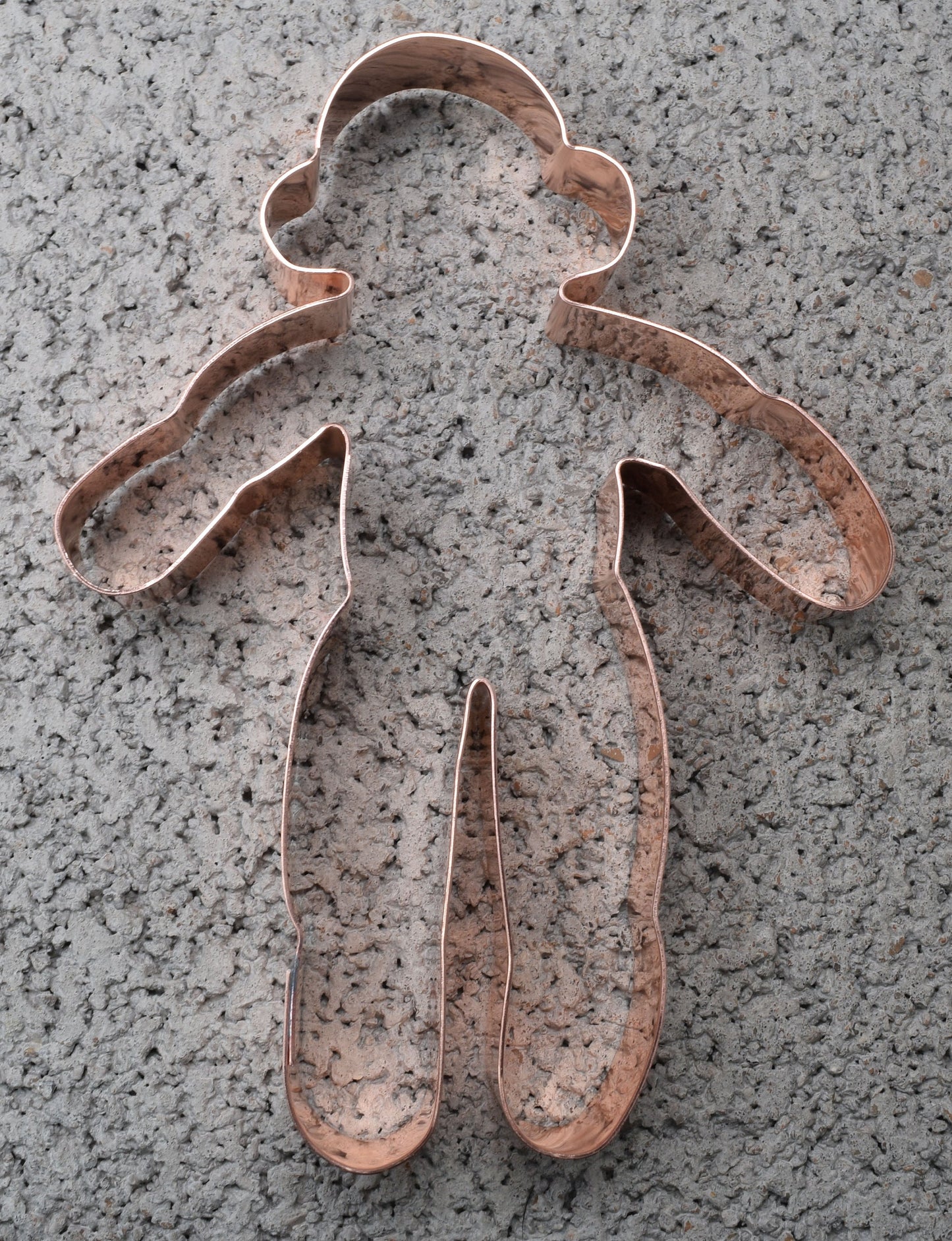 Large Sock Monkey Copper Cookie Cutter - Handcrafted by The Fussy Pup