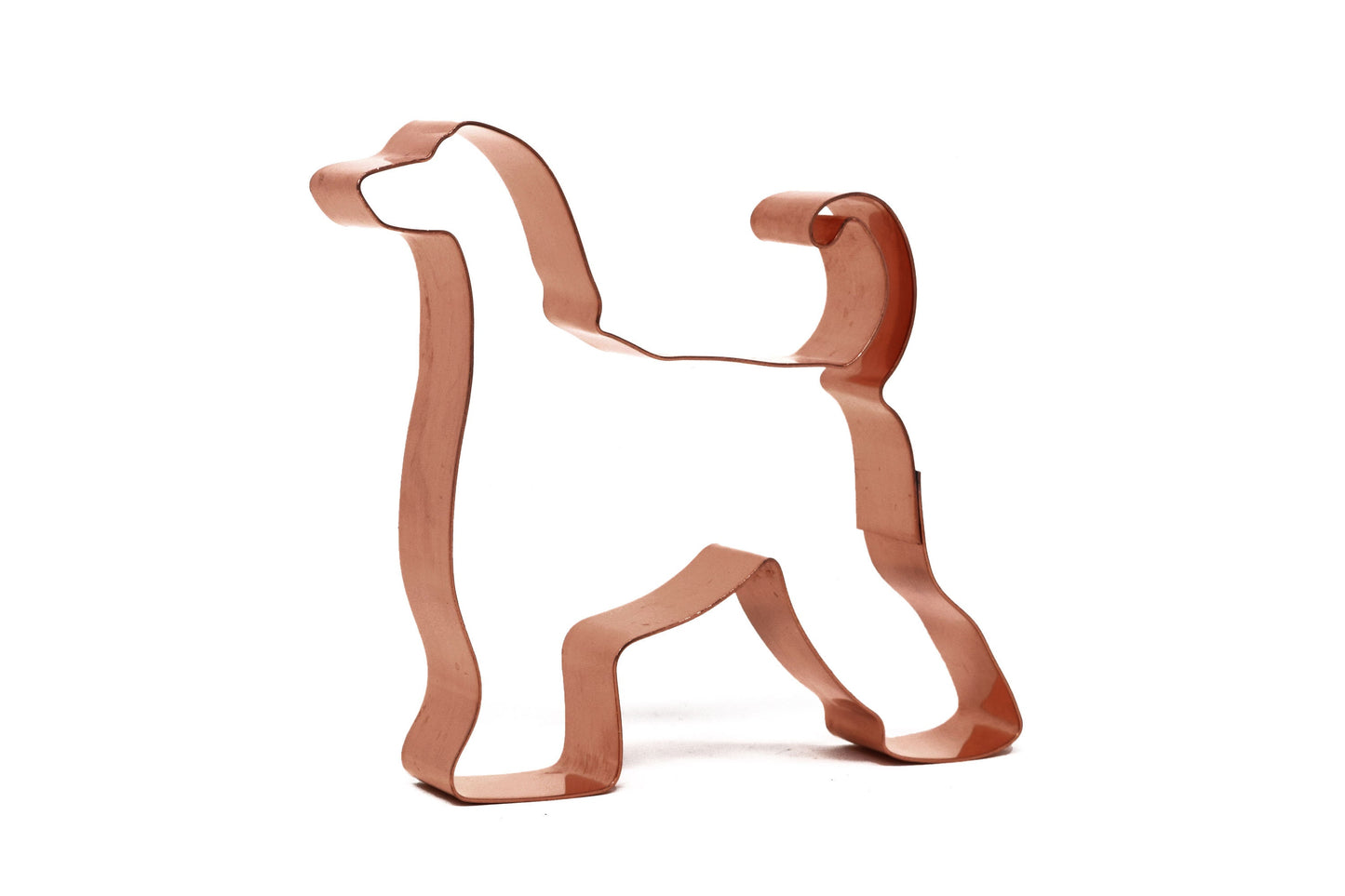 No. 1 Afghan Hound Dog Breed Cookie Cutter 4 x 4 inches - Handcrafted Copper Cookie Cutter by The Fussy Pup