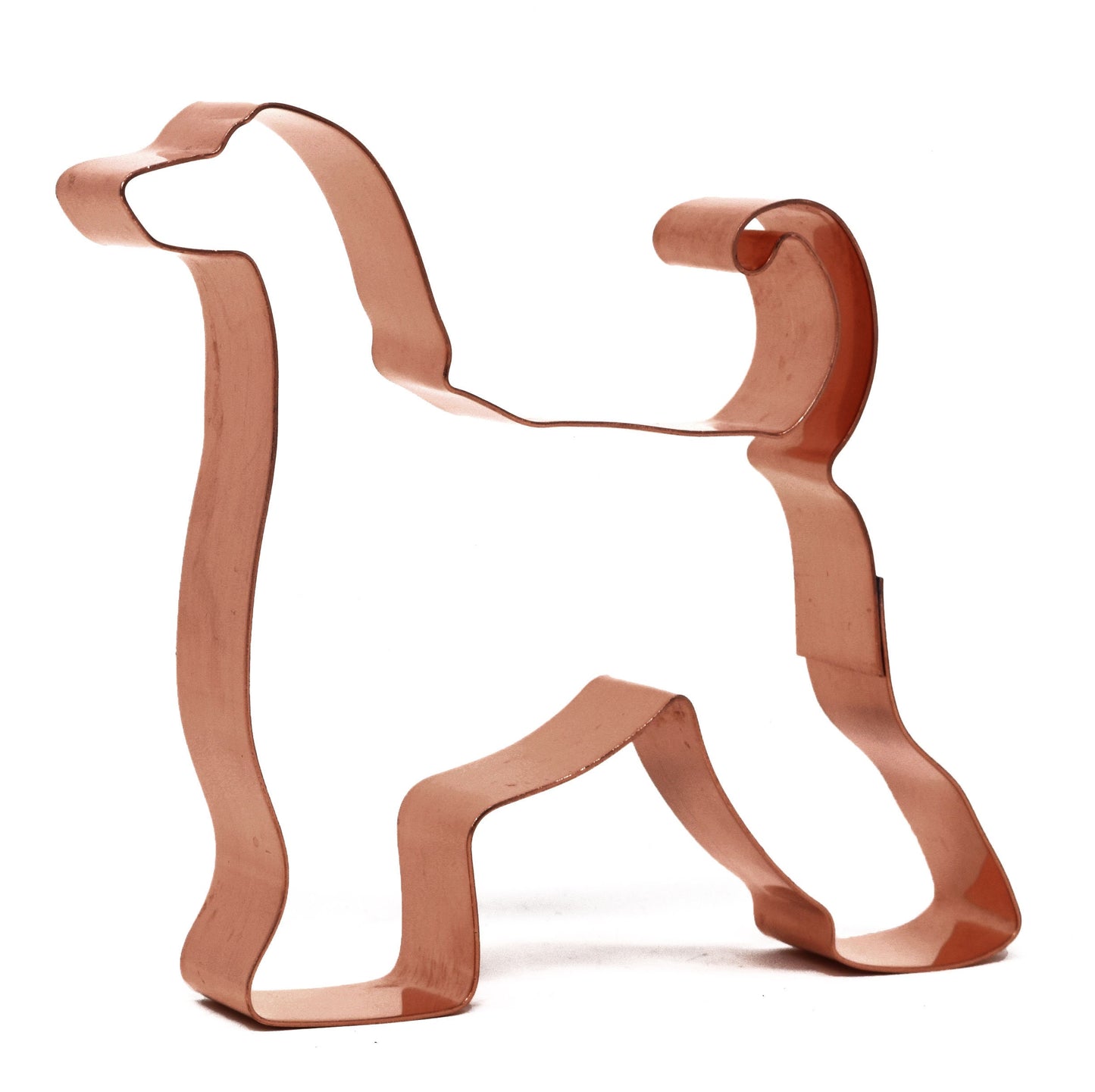 No. 1 Afghan Hound Dog Breed Cookie Cutter 4 x 4 inches - Handcrafted Copper Cookie Cutter by The Fussy Pup