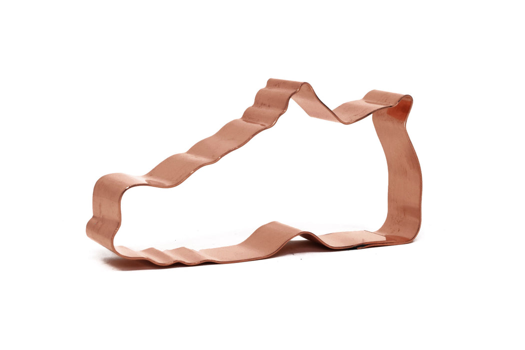 Small Running Shoe Sneaker Copper Cookie Cutter - Handcrafted by The Fussy Pup