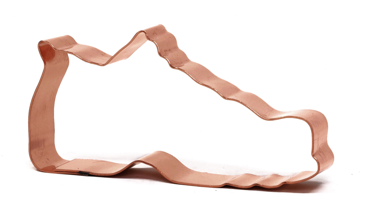 Small Running Shoe Sneaker Copper Cookie Cutter - Handcrafted by The Fussy Pup