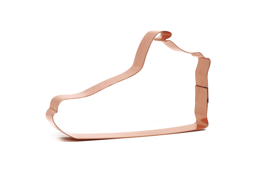 Sneaker / Running Shoe Metal Cookie Cutter 4.75 X 3 inches - Handcrafted Copper Cookie Cutter by The Fussy Pup