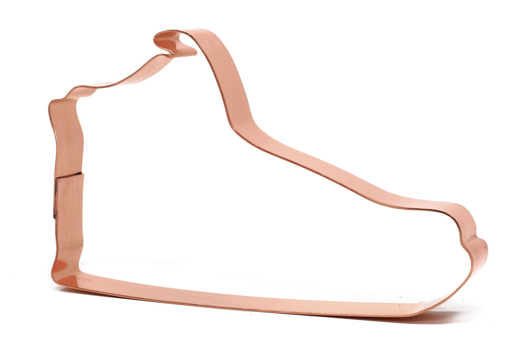 Sneaker / Running Shoe Metal Cookie Cutter 4.75 X 3 inches - Handcrafted Copper Cookie Cutter by The Fussy Pup