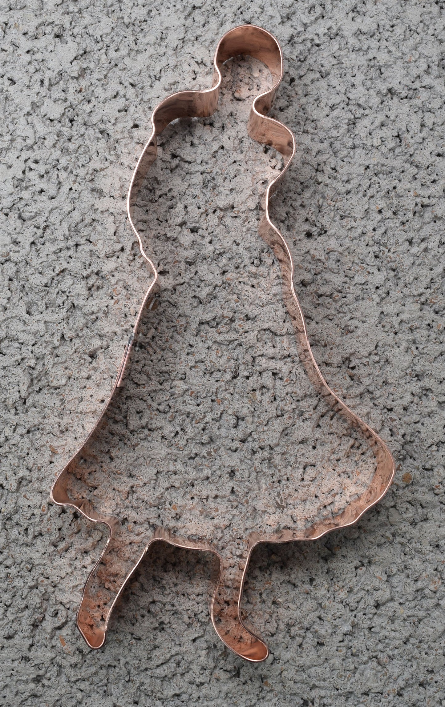 Dancing Lady Bride ~ Copper Cookie Cutter - Handcrafted by The Fussy Pup