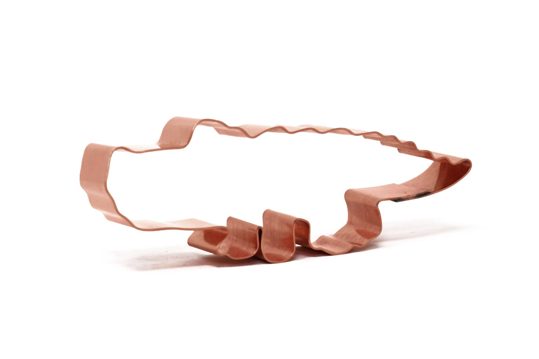 Alligator - Copper Gator Cookie Cutter - Handcrafted by The Fussy Pup