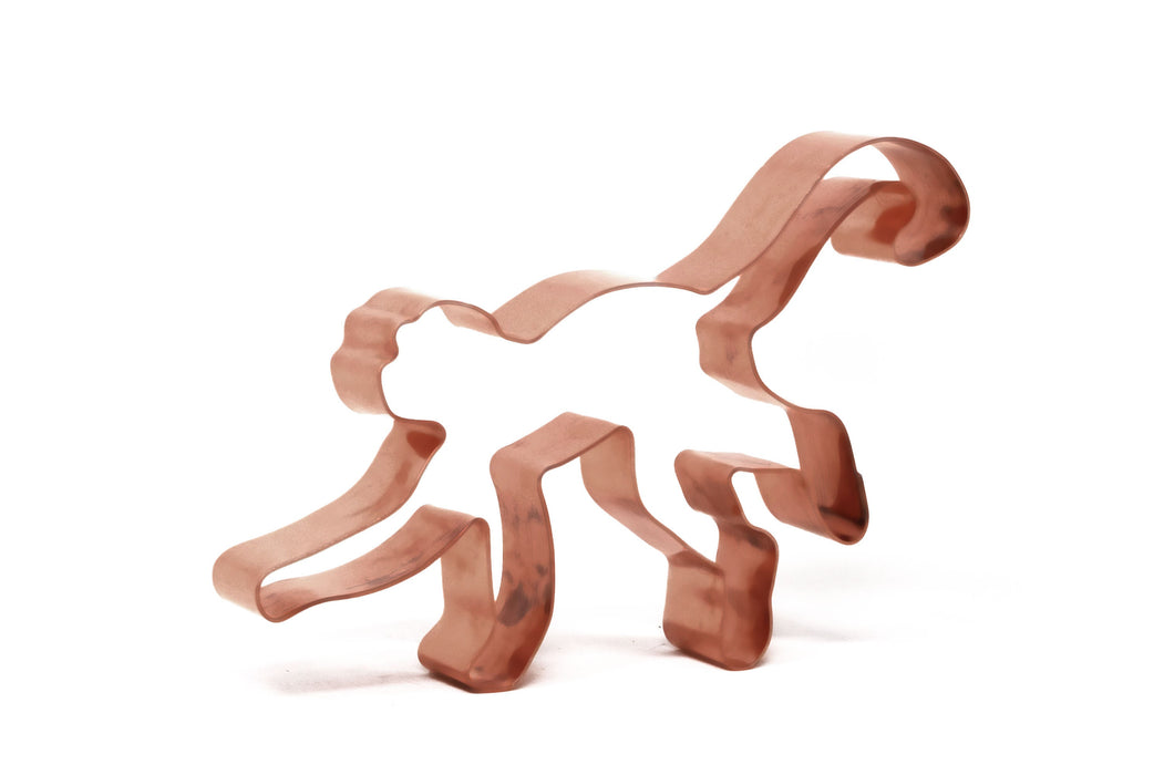 Spider Monkey ~ Zoo Mammals Animal Cookie Cutter 4 X 3 inches - Handcrafted Copper Cookie Cutter by The Fussy Pup