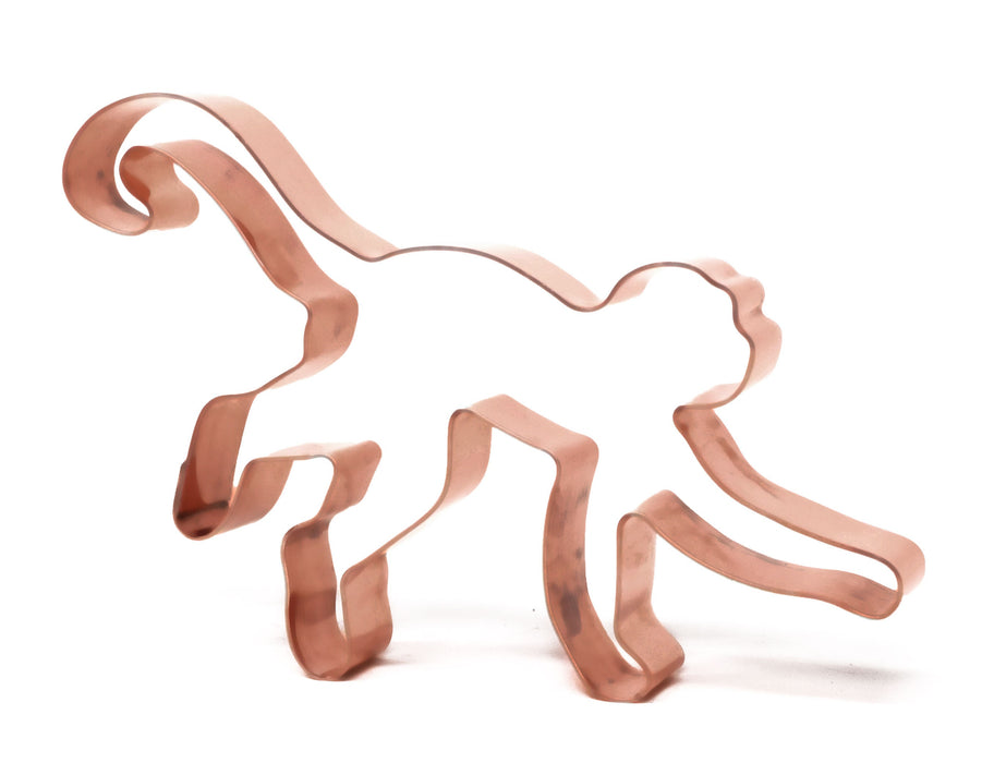 Spider Monkey ~ Zoo Mammals Animal Cookie Cutter 4 X 3 inches - Handcrafted Copper Cookie Cutter by The Fussy Pup