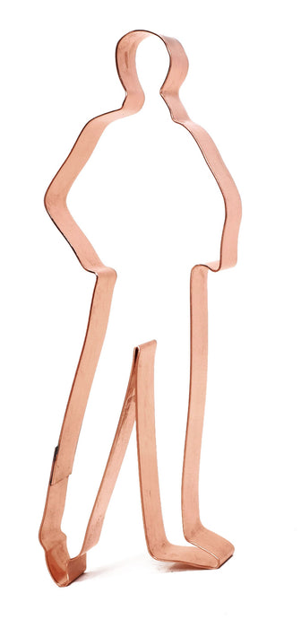 Standing Man Groom ~ Copper Cookie Cutter - Handcrafted by The Fussy Pup