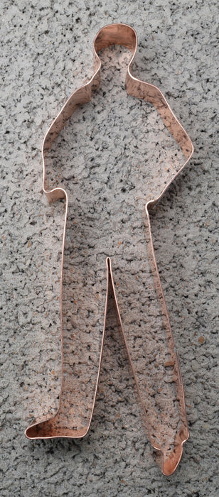 Standing Man Groom ~ Copper Cookie Cutter - Handcrafted by The Fussy Pup